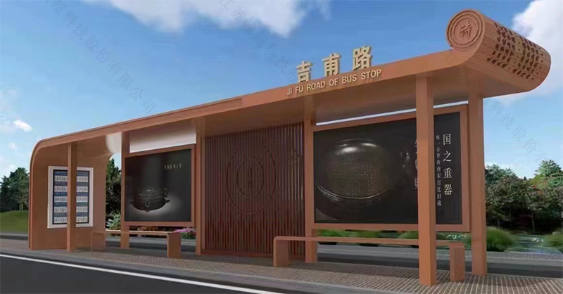 湖北地方特色款候车亭第6批次发货