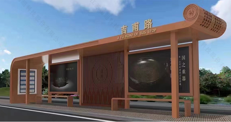 湖北地方特色款候车亭第9批次发货