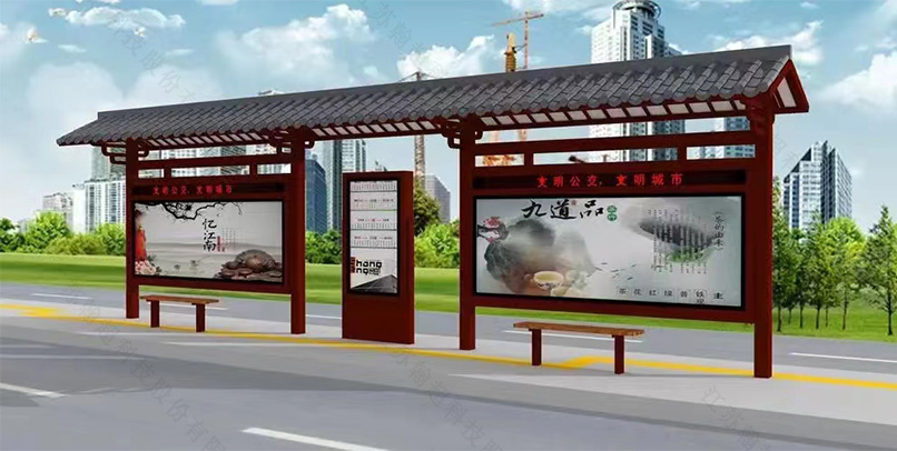 翰超科技-仿古候车亭第二批次发货