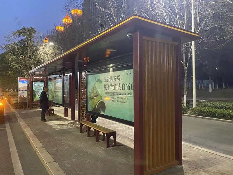 山东县城款候车亭/地方特色款公交站台发货
