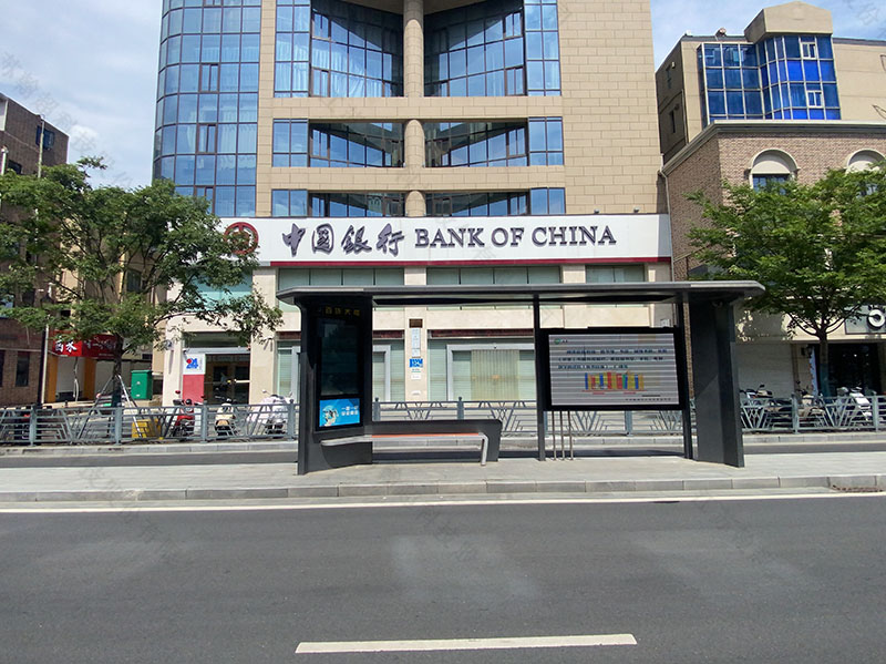 杭州定制候车亭安装实景