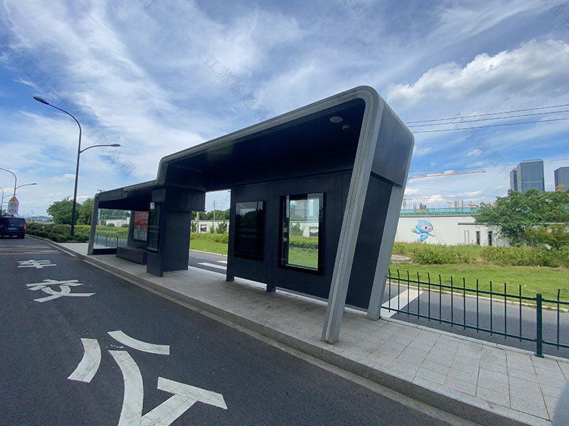 浙江智能公交站台安装实景