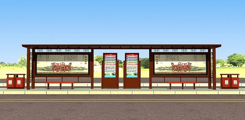 济宁古典公交候车亭第20批次发货