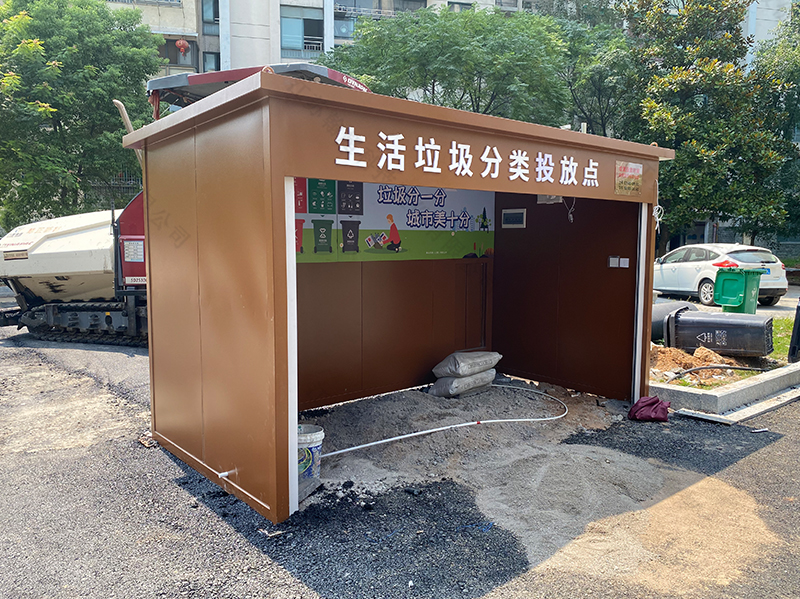 衢州简易垃圾房安装实景