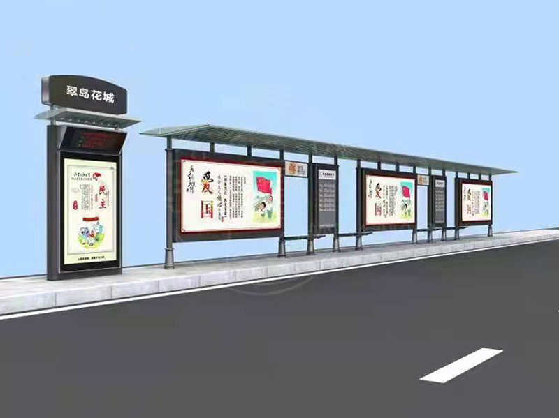 南京罗马柱型材公交候车亭
