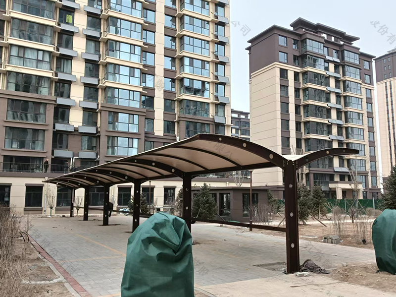 充电膜结构车棚