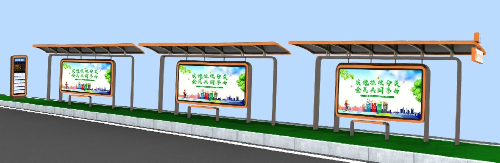 南京龙袍款公交站台发货