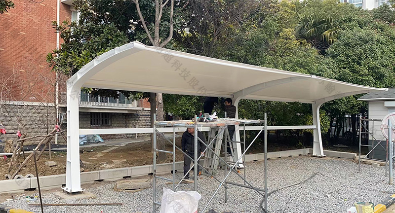 江苏膜结构停车棚发货