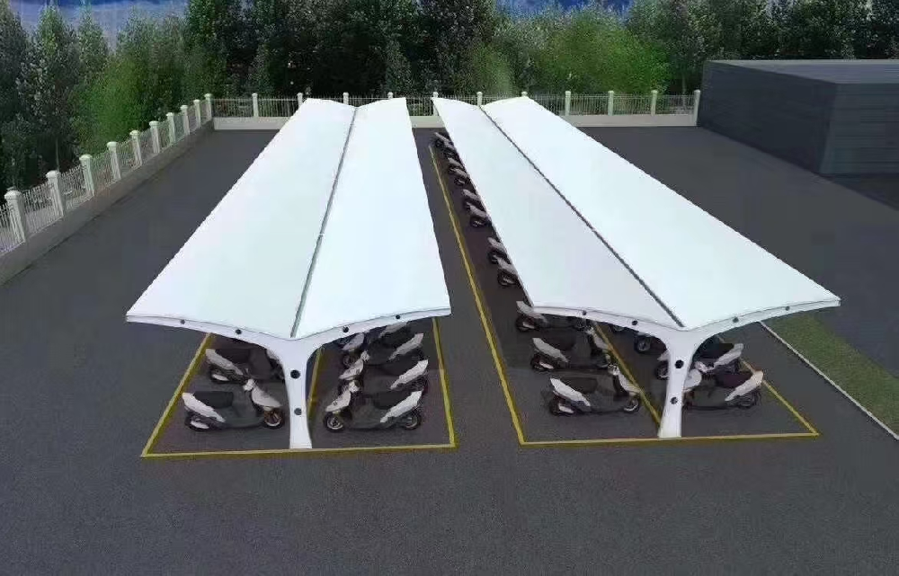 河北双面膜结构集中充电棚发货