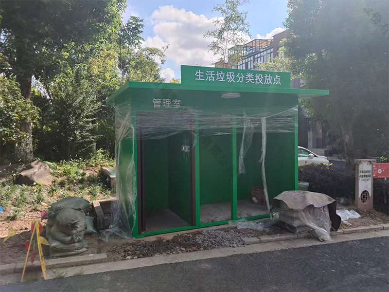 上海社区改造升级垃圾投放收集点安装实景
