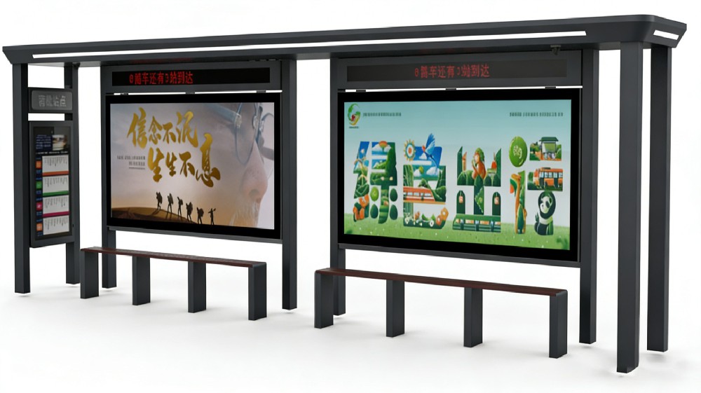 淮南城镇公交站台第一批次发货