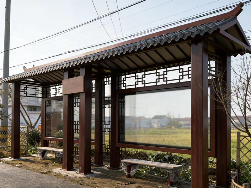 江苏乡镇仿古公交站台