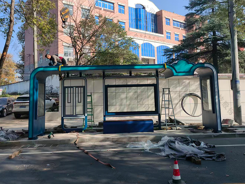 肥西定制中式公交候车亭案例
