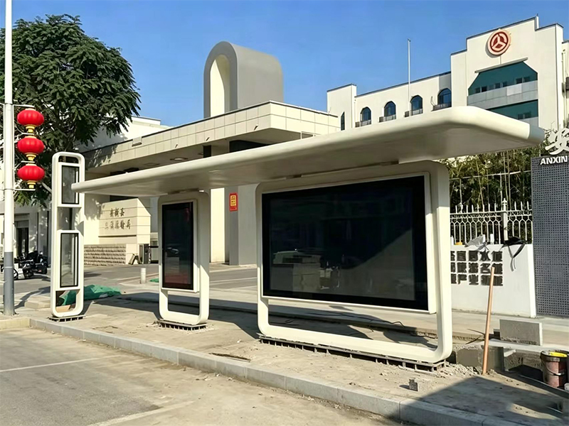 河北极简智能公交亭，流线型设计，适配市政工程采购