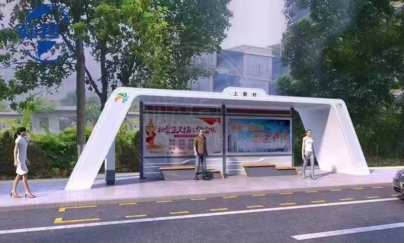 广东现代高档智能款候车亭11米、15米、20米、2