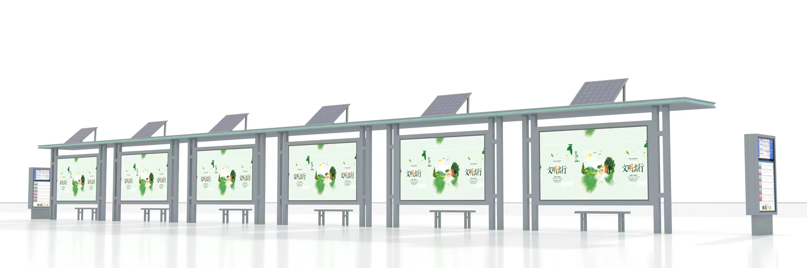 清远太阳能公交候车亭第2批次发货