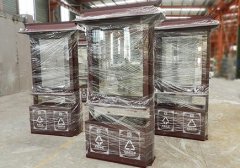 河南仿古广告垃圾箱案例